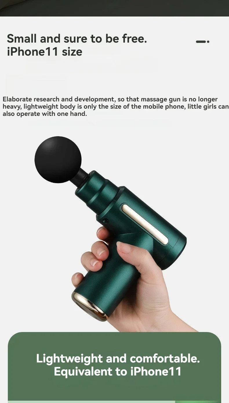 Mini Fascia Gun Wireless Massage Gun Muscle Relaxation Massage Equipment Neck Membrane Rob Cervical Spine Massage Instrument